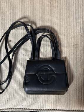 Telfar Small Puff Shopping Bag (Black) (Pre-loved)